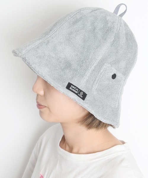 Flowering（フラワーリング）の「ベル型ダブルパイルサウナハット（ハット・レディース・ホワイト/ブラック/ベージュ/ネイビー/グレー・FREE）」の17枚目の写真