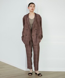 未使用90%オフ！イネドフラワージャガードジャケット＆パンツ INED（イネド）の「フラワージャガードパンツ《la veille by SUPERIOR