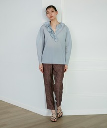 INED（イネド）の「フラワージャガードパンツ《la veille by SUPERIOR