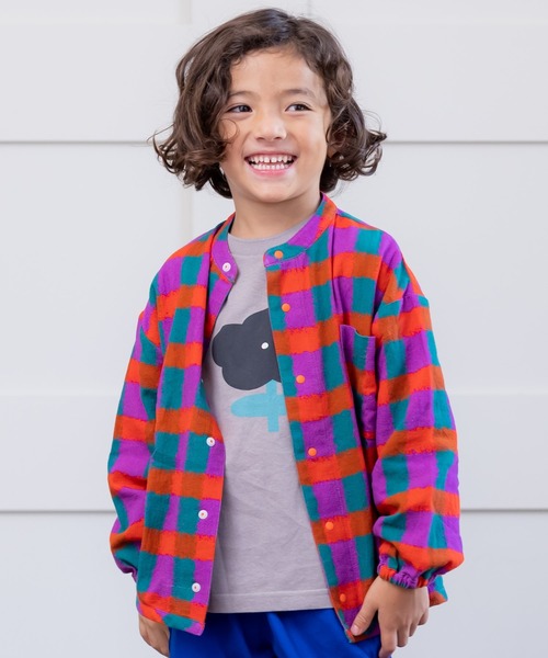 HOGAN RANCH WEAR（ホーガンランチウエア）の「スタンドカラーシャツ（90～130cm）（シャツ/ブラウス・キッズ・ブラック/ブルー/パープル・100/90/110/120/130）」の3枚目の写真