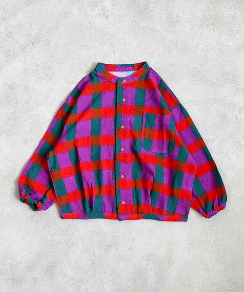 HOGAN RANCH WEAR（ホーガンランチウエア）の「スタンドカラーシャツ（90～130cm）（シャツ/ブラウス・キッズ・ブラック/ブルー/パープル・100/90/110/120/130）」の6枚目の写真