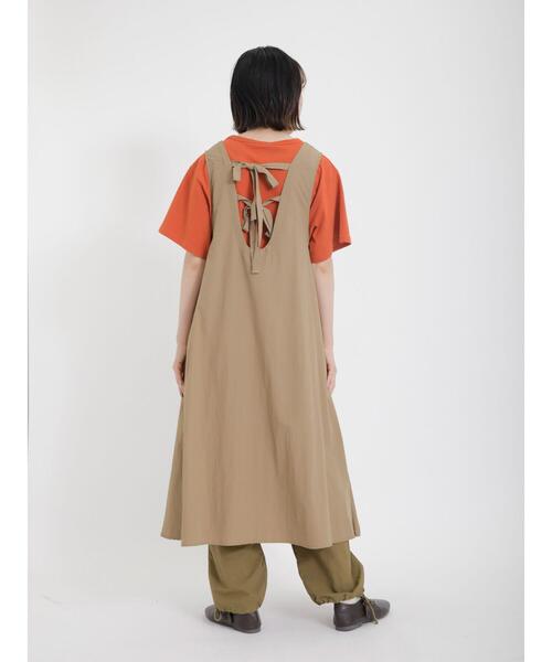 Samansa Mos2（サマンサ モスモス）の「フロッキープリントTシャツ（Tシャツ/カットソー・レディース・チャコールグレー/オレンジ/グリーン/キナリ・F）」の21枚目の写真