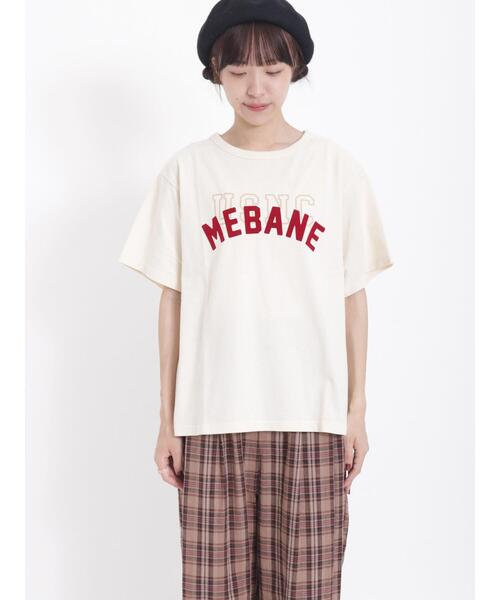 Samansa Mos2（サマンサ モスモス）の「フロッキープリントTシャツ（Tシャツ/カットソー・レディース・チャコールグレー/オレンジ/グリーン/キナリ・F）」の22枚目の写真