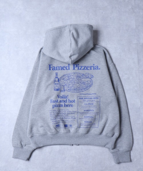 POWER TO THE PEOPLE（パワートゥーザピープル）の「POWER TO THE PEOPLE アメリカンショップデザイン バックプリント オーバーサイズ フルジップパーカー スウェットトレーナー レディース メンズ（パーカー・メンズ・アッシュグレー/グレー/ブラック・LL/M/L）」の9枚目の写真