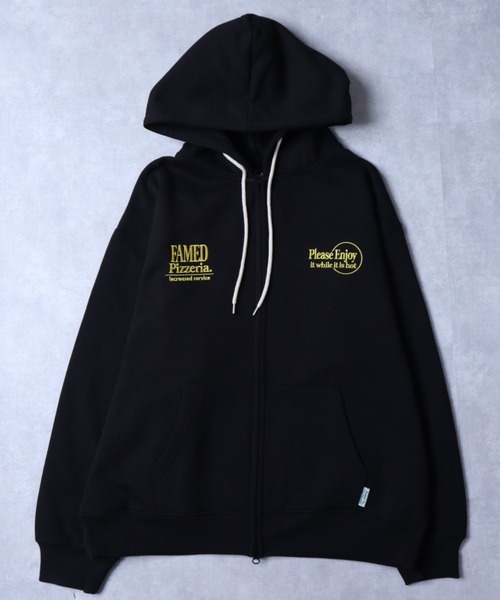 POWER TO THE PEOPLE（パワートゥーザピープル）の「POWER TO THE PEOPLE アメリカンショップデザイン バックプリント オーバーサイズ フルジップパーカー スウェットトレーナー レディース メンズ（パーカー・メンズ・アッシュグレー/グレー/ブラック・LL/M/L）」の6枚目の写真