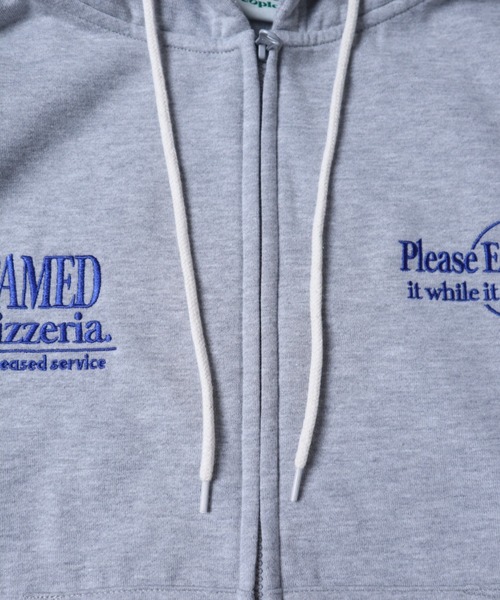 POWER TO THE PEOPLE（パワートゥーザピープル）の「POWER TO THE PEOPLE アメリカンショップデザイン バックプリント オーバーサイズ フルジップパーカー スウェットトレーナー レディース メンズ（パーカー・メンズ・アッシュグレー/グレー/ブラック・LL/M/L）」の10枚目の写真