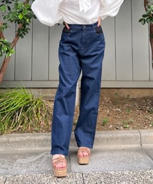 フラッシャー付デニムパンツ