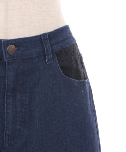 axes femme(アクシーズファム)の「フラッシャー付デニムパンツ(デニムパンツ・レディース・インディゴブルー/モカ・LARGE/MEDIUM)」の19枚目の写真