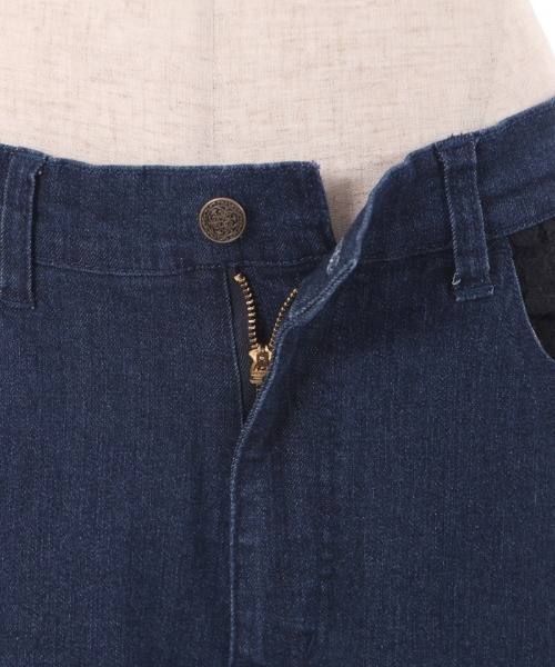 axes femme(アクシーズファム)の「フラッシャー付デニムパンツ(デニムパンツ・レディース・インディゴブルー/モカ・LARGE/MEDIUM)」の22枚目の写真