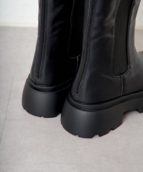 厚底サイドゴアロングブーツ（ブーツ）｜Chico（チコ）の