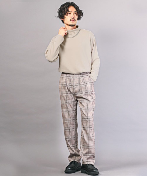 LUXSTYLE(ラグスタイル)の「ネックレス付きタートルネックロンT(Tシャツ/カットソー・メンズ・ブラック/ベージュ/ホワイト・L/M)」の8枚目の写真