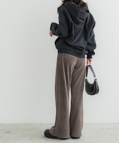 coca(coca)(コカ)の「ベロアプリーツセミフレアパンツ(その他パンツ・レディース・A/ブラウン/B/ブラック・SHORT/LONG)」の10枚目の写真