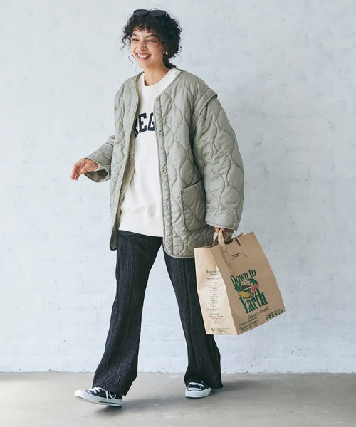 coca(coca)(コカ)の「ベロアプリーツセミフレアパンツ(その他パンツ・レディース・A/ブラウン/B/ブラック・SHORT/LONG)」の6枚目の写真