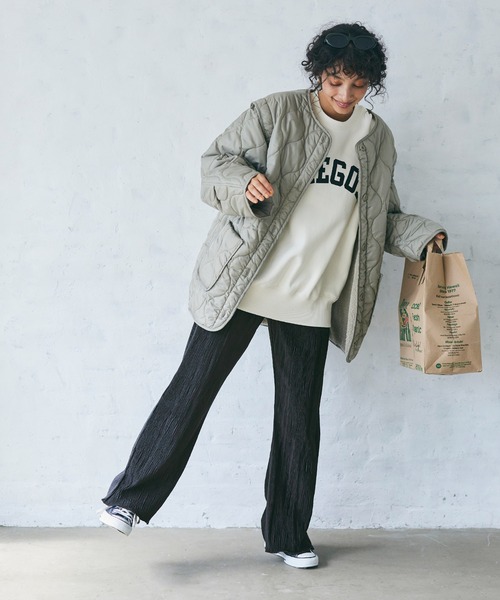 coca(coca)(コカ)の「ベロアプリーツセミフレアパンツ(その他パンツ・レディース・A/ブラウン/B/ブラック・SHORT/LONG)」の7枚目の写真