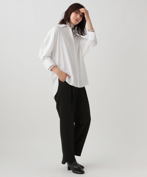 Elura（エルーラ）の「モックネックラメタートル（Tシャツ/カットソー・レディース・ライトベージュ/ライトグレー・MEDIUM/LARGE）」の6枚目の写真
