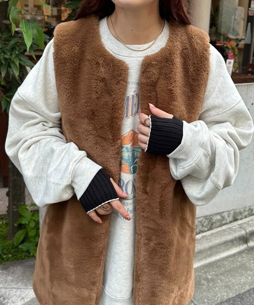 DISCOAT（ディスコート）の「【WEB限定】配色アームウォーマー（アーム