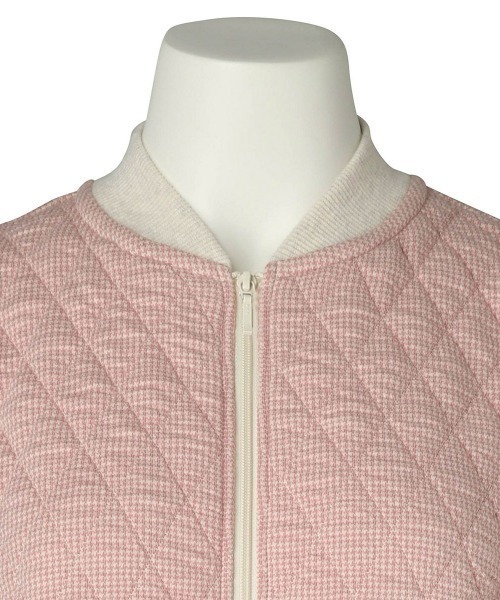 KID BLUE（キッドブルー）の「キッドブルー -キルト千鳥JQ -【前開き】長袖トップス -KRVN560 -kidblue（その他トップス・レディース・ピンク/ブラック・M）」の10枚目の写真