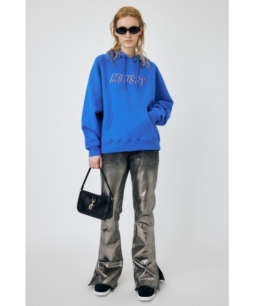 MOUSSY（マウジー）の「LOGO EMBROIDERY PKJ / ロゴエンブロイダリー パーカー（パーカー・レディース・ホワイト/ブラック/杢グレー/ブルー・FREE）」の11枚目の写真