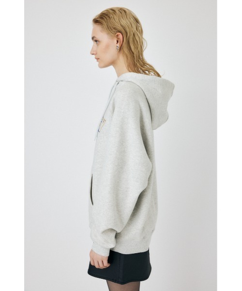 MOUSSY（マウジー）の「LOGO EMBROIDERY PKJ / ロゴエンブロイダリー パーカー（パーカー・レディース・ホワイト/ブラック/杢グレー/ブルー・FREE）」の22枚目の写真