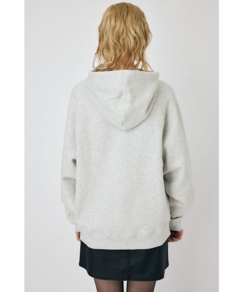 MOUSSY（マウジー）の「LOGO EMBROIDERY PKJ / ロゴエンブロイダリー パーカー（パーカー・レディース・ホワイト/ブラック/杢グレー/ブルー・FREE）」の21枚目の写真