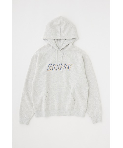 MOUSSY（マウジー）の「LOGO EMBROIDERY PKJ / ロゴエンブロイダリー パーカー（パーカー・レディース・ホワイト/ブラック/杢グレー/ブルー・FREE）」の14枚目の写真