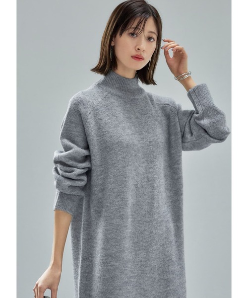 STYLE DELI（スタイルデリ）の「ヤク風タートルネックニットワンピース