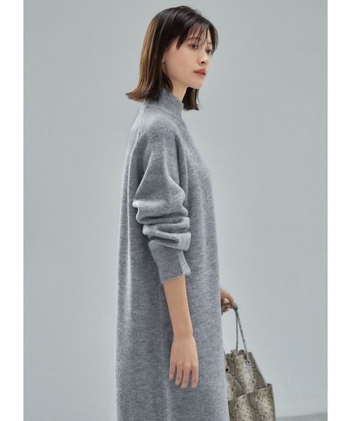 STYLE DELI（スタイルデリ）の「ヤク風タートルネックニットワンピース