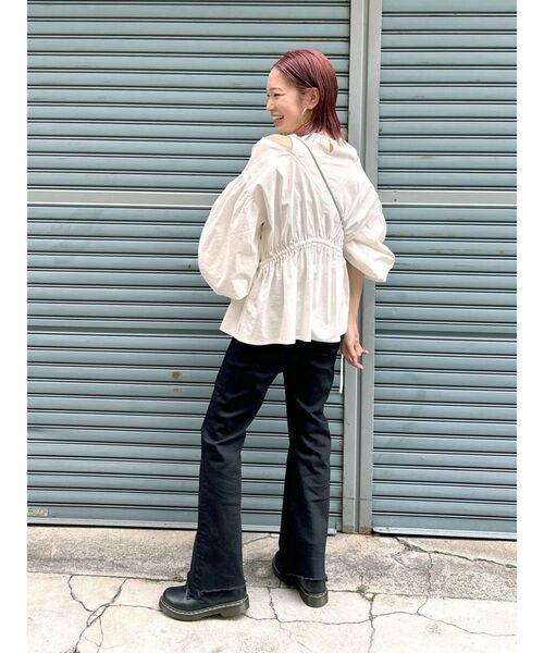 Ungrid（アングリッド）の「レイヤードデザインボリュームブラウス（シャツ/ブラウス・レディース・その他1/オフホワイト/グリーン・FREE）」の13枚目の写真