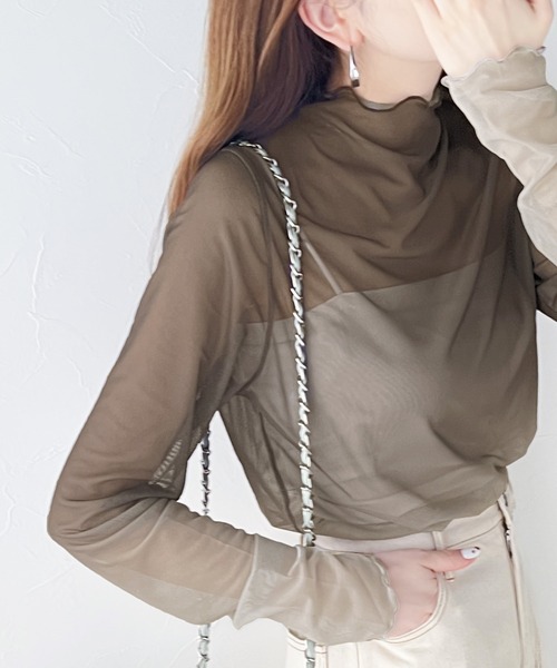 classicalelf(クラシカルエルフ)の「一着で存在感を放つ。グラデーションシアーメロウプルオーバー(Tシャツ/カットソー・レディース・グレー/モカ/ブルー・SMALL/MEDIUM/LARGE/X-LARGE)」の19枚目の写真