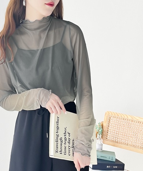 classicalelf(クラシカルエルフ)の「一着で存在感を放つ。グラデーションシアーメロウプルオーバー(Tシャツ/カットソー・レディース・グレー/モカ/ブルー・SMALL/MEDIUM/LARGE/X-LARGE)」の16枚目の写真
