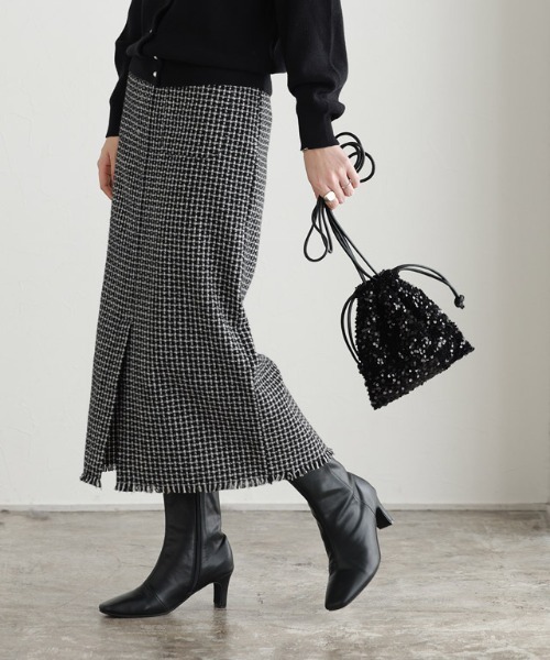 バーバリーロンドン ツイード ロングスカート 13号 Pierrot（ピエロ）の「ツイードロングスカート（スカート）」 - WEAR