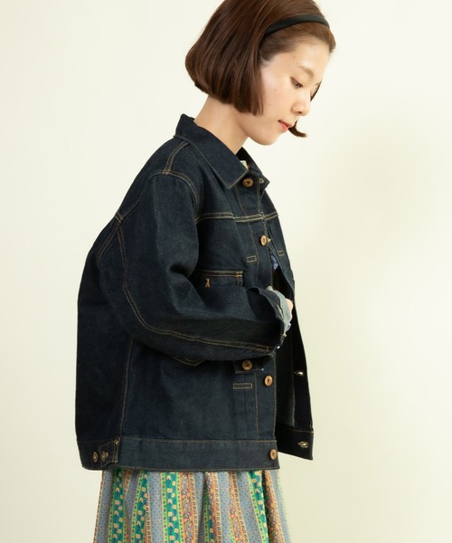 My Fav. CHILD WOMAN 11.75ozセルビッチデニム Gジャン AMBIDEX Store △○11.75ozセルビッチデニム Gジャン(40 コン