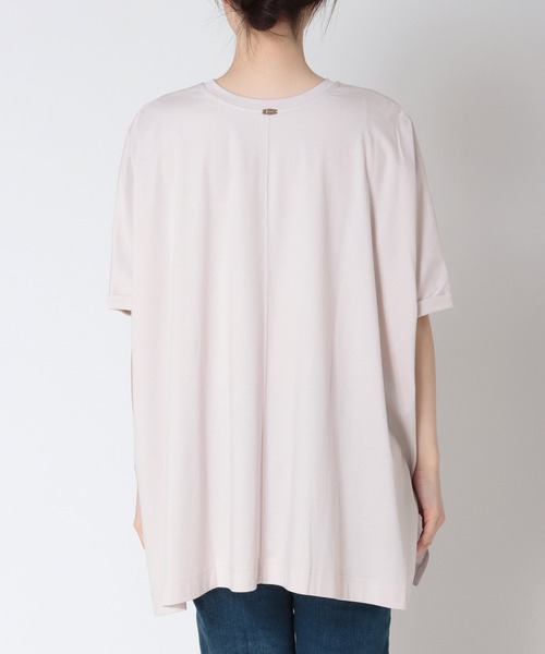 Jines(ジネス)の「箔プリントスーパーBIG Tシャツ(Tシャツ/カットソー・レディース・オフホワイト/ピンクベージュ・38)」の13枚目の写真