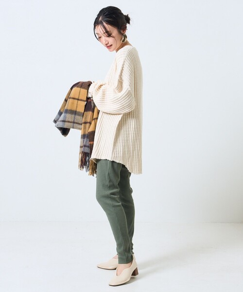 FREAK'S STORE（フリークスストア）の「イージーパンツ（その他パンツ・レディース・オリーブ・ﾌﾘ-）」の9枚目の写真