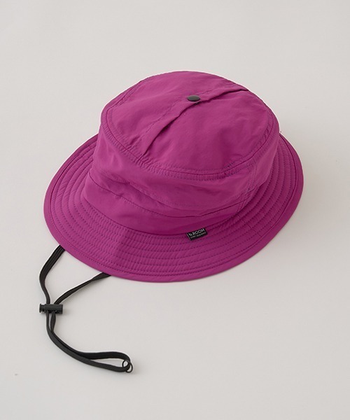 b・ROOM（ビールーム）の「【撥水加工】小さく収納できるハット（ハット・キッズ・ピンク/ターコイズブルー/グリーン/ラベンダー/プラム/チャコール/ライム/キャメル/ベージュ/ライトブルー・54cm/52cm）」の8枚目の写真