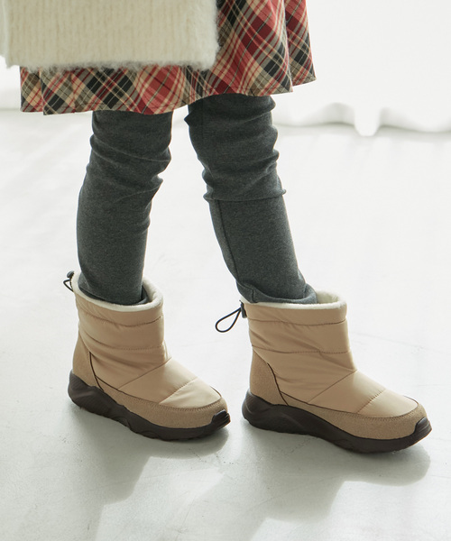 ROPE' PICNIC（ロペピクニック）の「【KIDS】撥水加工キルティングブーツ（ブーツ・キッズ・ブラック/ベージュ・20/19/18/21）」の5枚目の写真