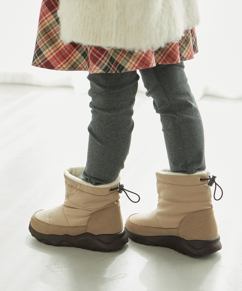 ROPE' PICNIC（ロペピクニック）の「【KIDS】撥水加工キルティングブーツ（ブーツ・キッズ・ブラック/ベージュ・20/19/18/21）」の6枚目の写真