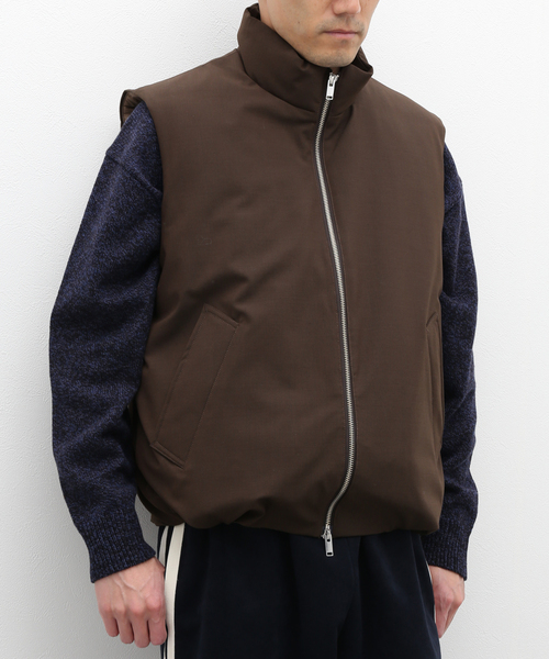EDIFICE LA BOUCLE（エディフィスラブークル）の「【LA BOUCLE / ラブ―クル】Padded T/W ベスト（その他アウター・メンズ・グレー/ブラウン・2/3）」の2枚目の写真