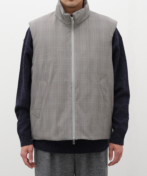 EDIFICE LA BOUCLE（エディフィスラブークル）の「【LA BOUCLE / ラブ―クル】Padded T/W ベスト（その他アウター・メンズ・グレー/ブラウン・2/3）」の4枚目の写真