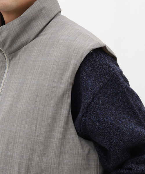 EDIFICE LA BOUCLE（エディフィスラブークル）の「【LA BOUCLE / ラブ―クル】Padded T/W ベスト（その他アウター・メンズ・グレー/ブラウン・2/3）」の9枚目の写真