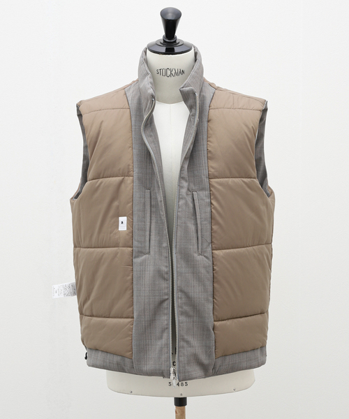 EDIFICE LA BOUCLE（エディフィスラブークル）の「【LA BOUCLE / ラブ―クル】Padded T/W ベスト（その他アウター・メンズ・グレー/ブラウン・2/3）」の13枚目の写真