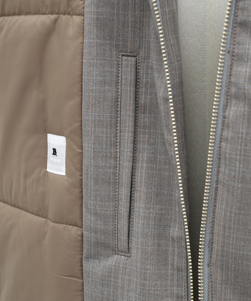 EDIFICE LA BOUCLE（エディフィスラブークル）の「【LA BOUCLE / ラブ―クル】Padded T/W ベスト（その他アウター・メンズ・グレー/ブラウン・2/3）」の16枚目の写真