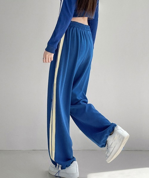 Miniministore（ミニミニストア）の「サイドラインスウェットパンツ レディース（スウェットパンツ・レディース・ブラック/ダークグレー/ブルー/ブラウン/ライトブラウン/ラベンダー/ピンク・M/S）」の19枚目の写真