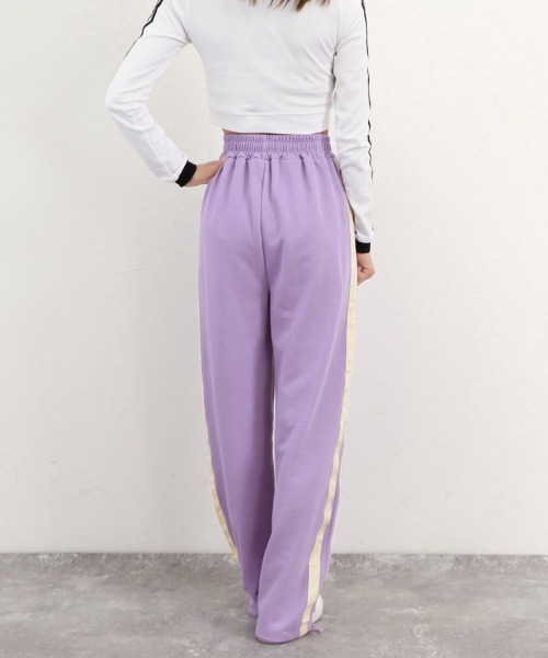 Miniministore（ミニミニストア）の「サイドラインスウェットパンツ レディース（スウェットパンツ・レディース・ブラック/ダークグレー/ブルー/ブラウン/ライトブラウン/ラベンダー/ピンク・M/S）」の14枚目の写真