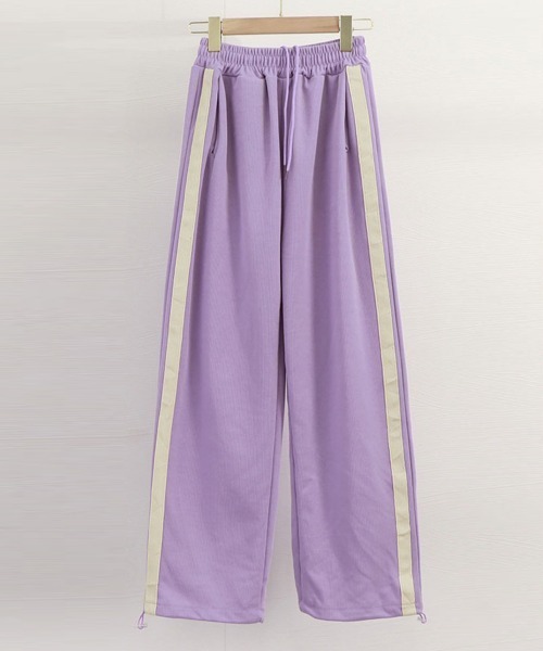 Miniministore（ミニミニストア）の「サイドラインスウェットパンツ レディース（スウェットパンツ・レディース・ブラック/ダークグレー/ブルー/ブラウン/ライトブラウン/ラベンダー/ピンク・M/S）」の18枚目の写真