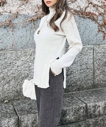 esutoreja | ハイネックリブニット(ニット/セーター)