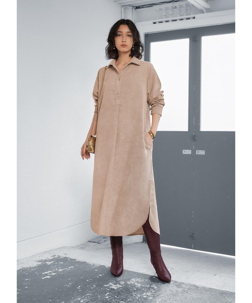 コーデュロイシャツワンピース（ワンピース）｜STYLE DELI（スタイル