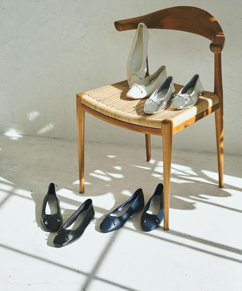 coen（コーエン）の「やみつきバレエシューズ（バレエシューズ・レディース・ホワイト/ブラック/ネイビー/シルバー・23cm/23.5cm/24cm/24.5cm）」の10枚目の写真