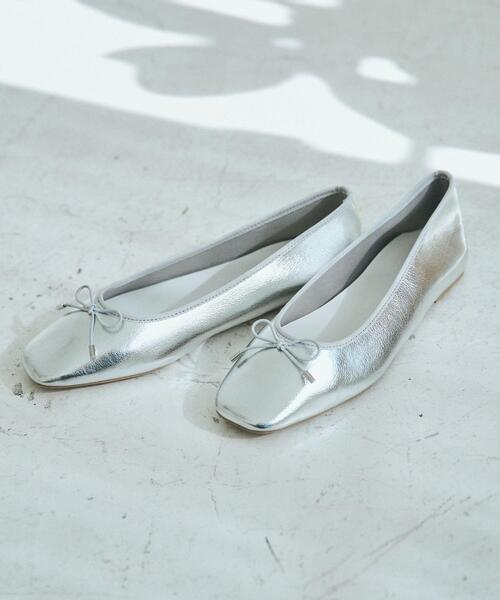 coen（コーエン）の「やみつきバレエシューズ（バレエシューズ・レディース・ホワイト/ブラック/ネイビー/シルバー・23cm/23.5cm/24cm/24.5cm）」の11枚目の写真