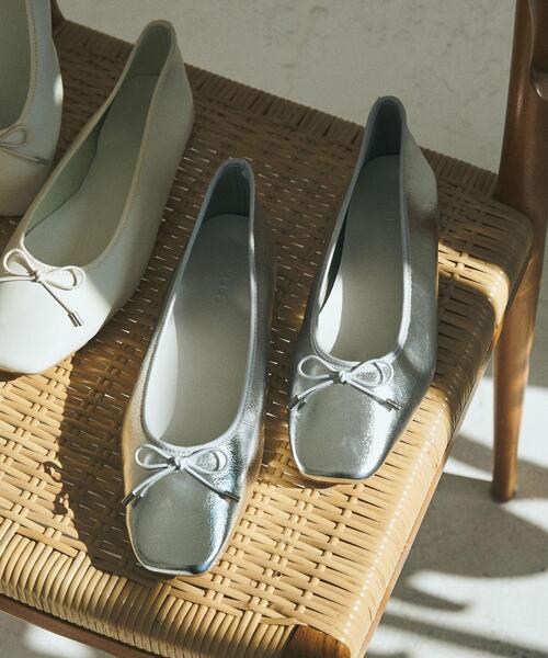 coen（コーエン）の「やみつきバレエシューズ（バレエシューズ・レディース・ホワイト/ブラック/ネイビー/シルバー・23cm/23.5cm/24cm/24.5cm）」の12枚目の写真